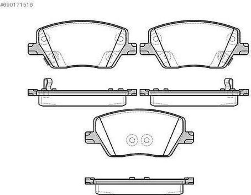 Fiat Egea Ön Fren Balata Takımı 1,3/1,4/1,6       77367910 