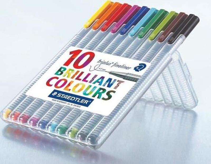 334 Triplus 10'lu Fineliner Kalem