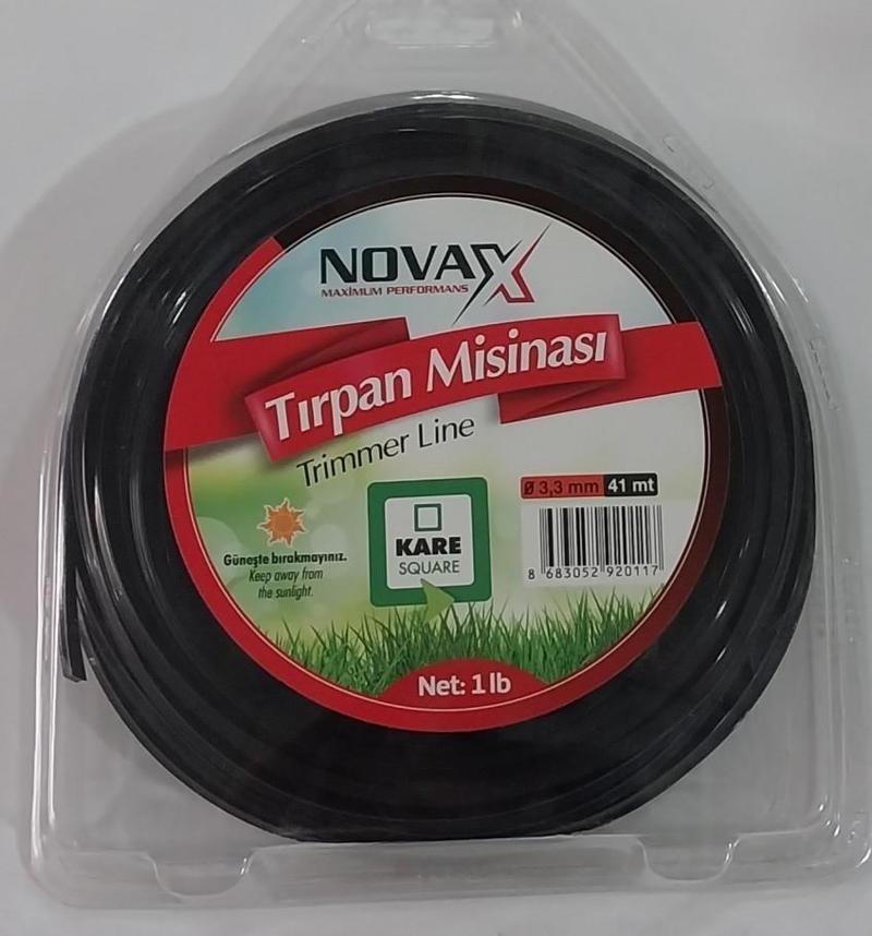 Tırpan Misina Kare 3.3 mm 41 Mt. - Siyah