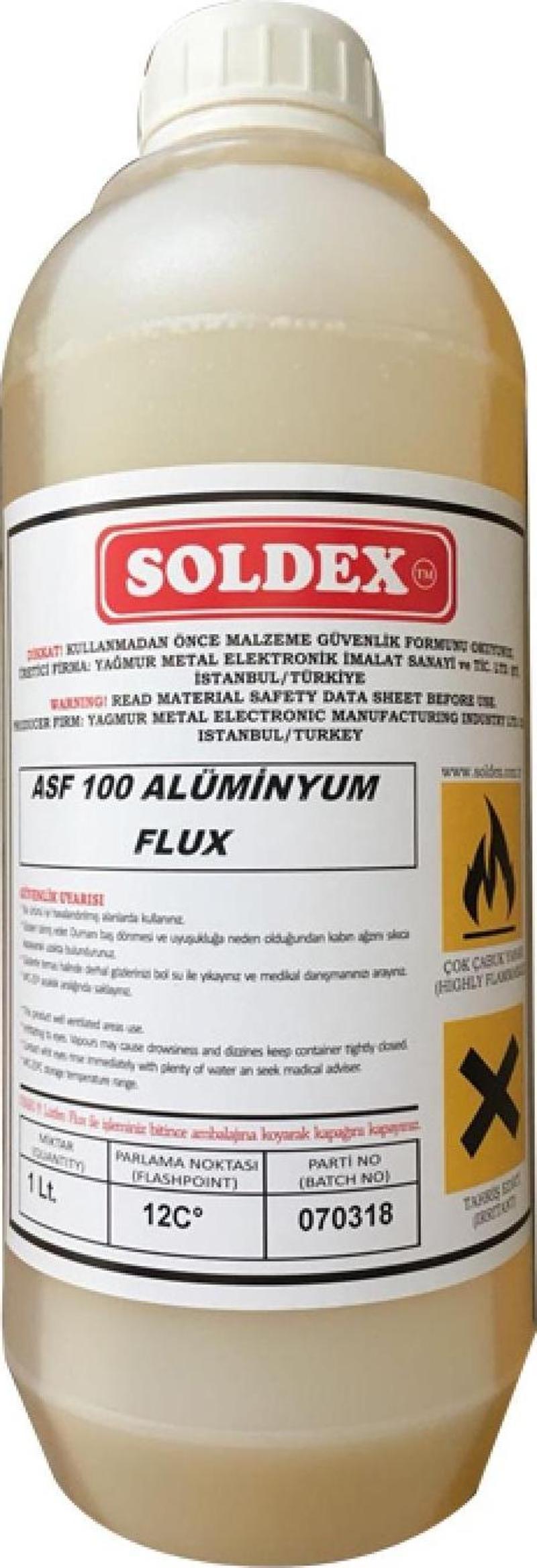 ASF-100 Alüminyum Flux Lehim Suyu - 1 Litre