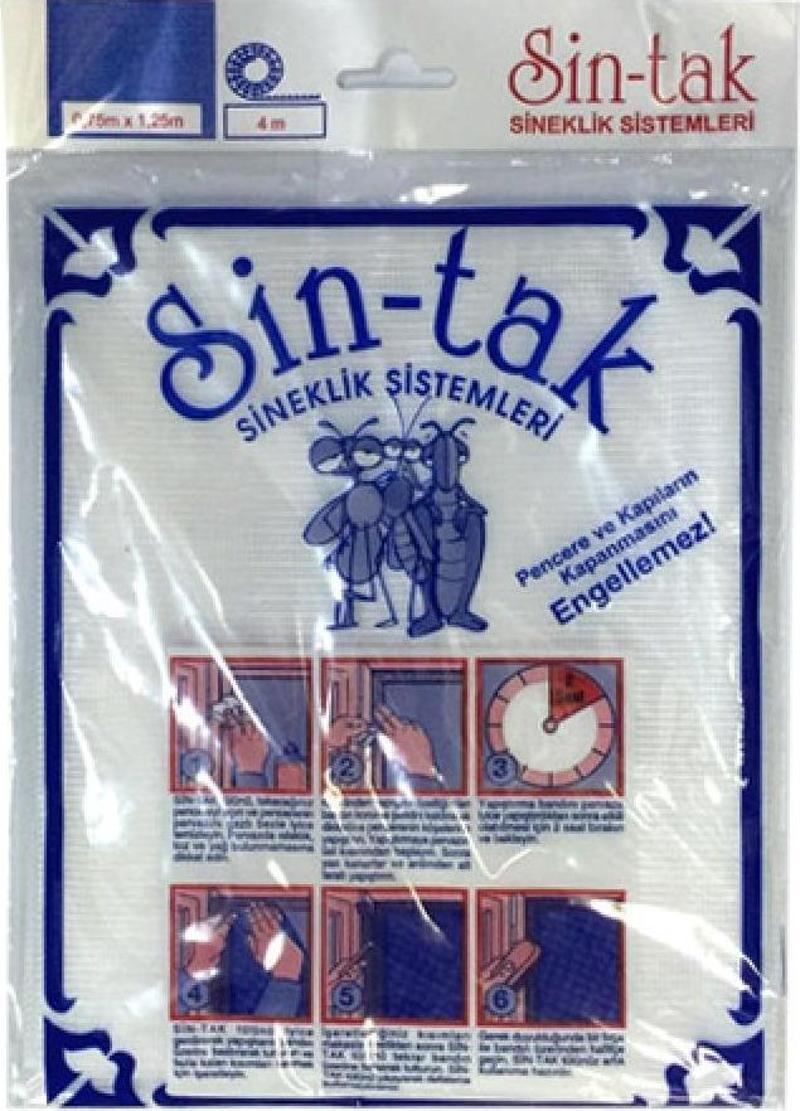 Sin-Tak Pratik Sineklik Çift Kanat Pencere İçin - 1,3m x 1,5m