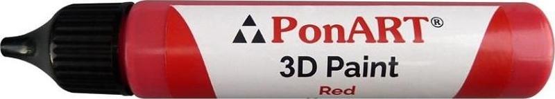 Ponart 3D Boya 30 Ml Kırmızı P3D-1837