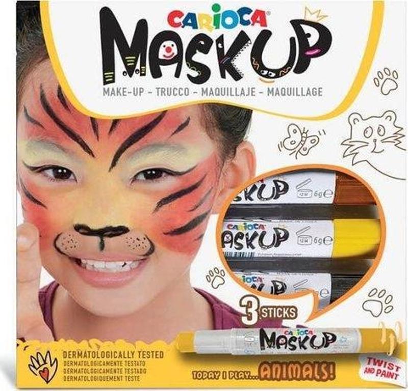 Mask Up 3 Renk Hayvanlar Yüz Boyası