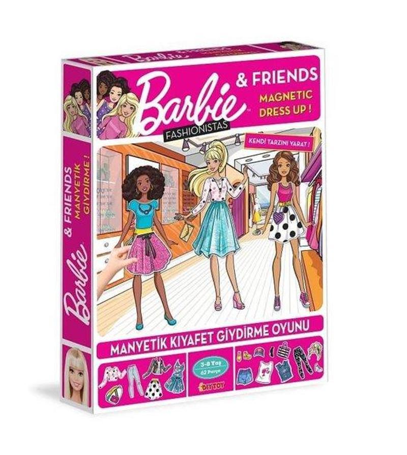 DiyToy DiyToy Manyetik Barbie Dress Up Kıyafet Giydirme Oyunu