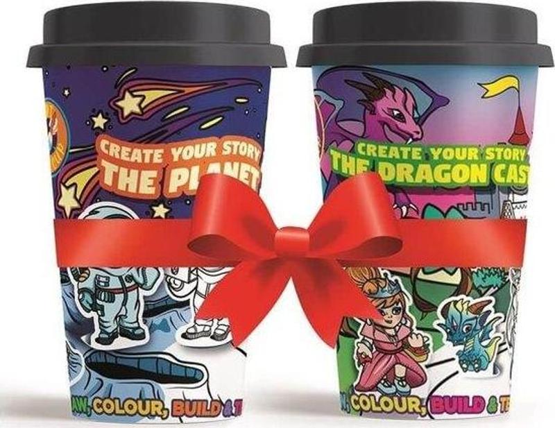 Art In A Cup Hikayeni Yarat Gezegen ve Ejderha Şatosu İkili Kardeş Seti