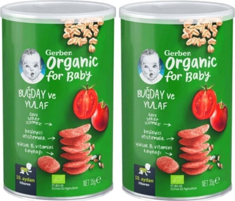 Organik Buğday Ve Yulaflı Bebek Atıştırmalığı 35g X 2 Adet