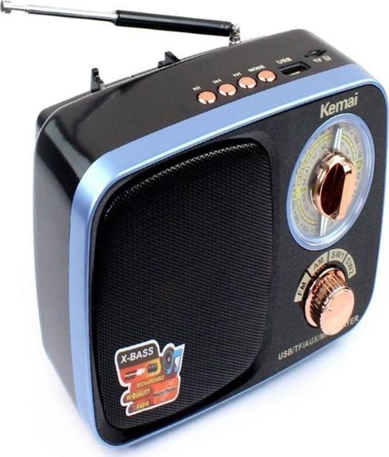 MD-308BT FM AM SW 3 Bandlı Retro Analog Radyo Işıklı Bluetooth Hoparlör USB TF AUX Destekli Speaker