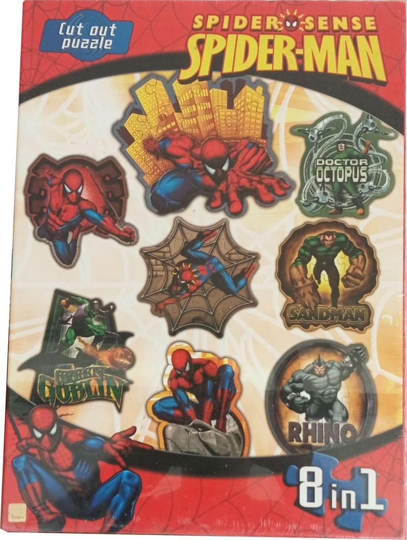 8 li Puzzle Spiderman 8in1 Pazıl