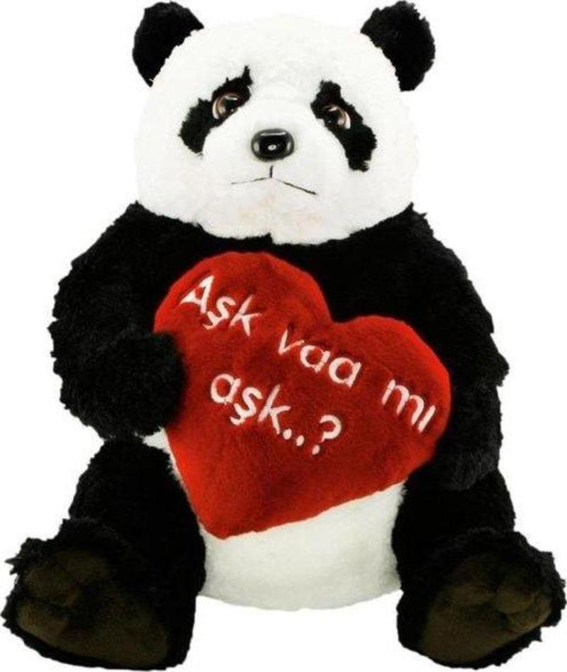 Panda Aşk Varmı Aşk Peluş 70 cm