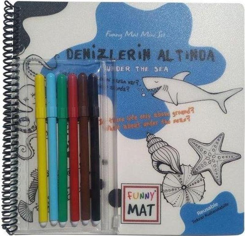 Funny Mat Denizlerin Altında Kalemli Mini Set