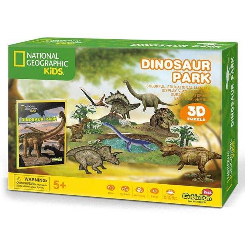 CubicFun 3D Puzzle CubicFun National Geographic Dinozor Parkı 3D Puzzle