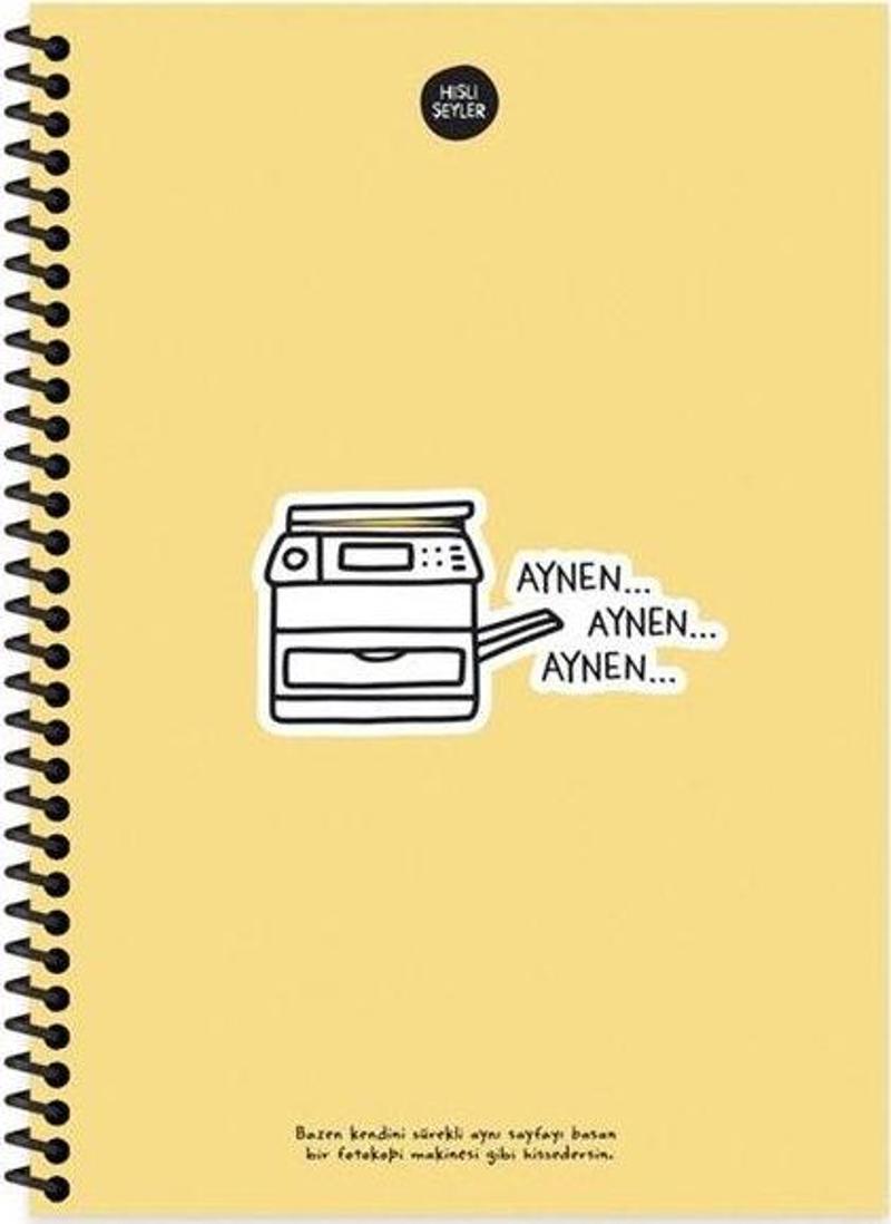 100 Yaprak Kareli Defter - Aynen Aynen Aynen