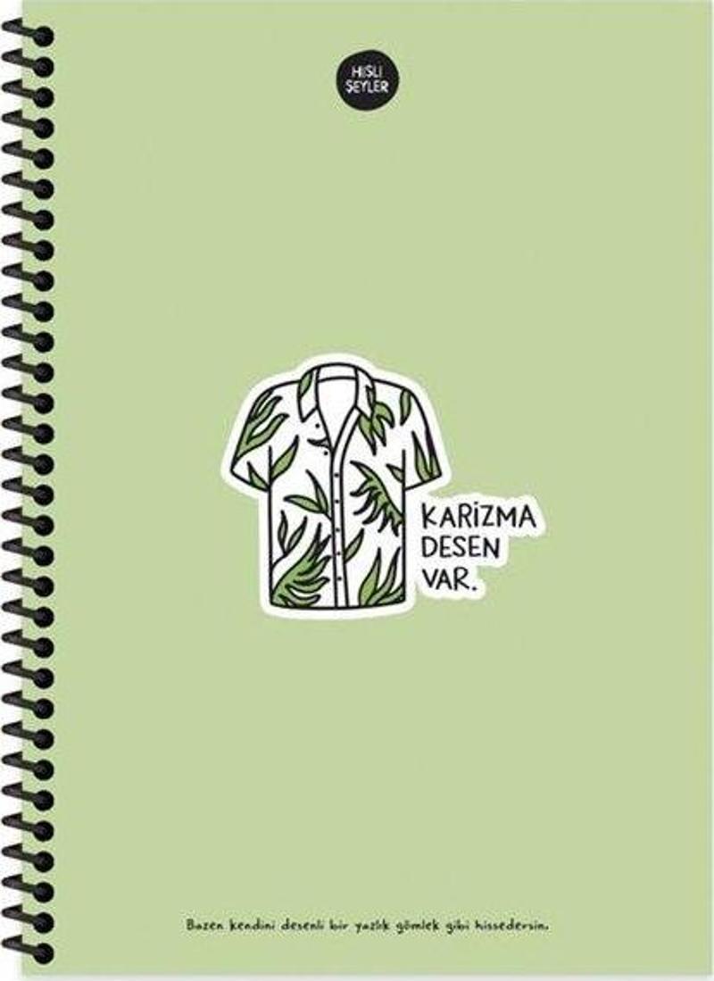 100 Yaprak Kareli Defter - Karizma Desen Var