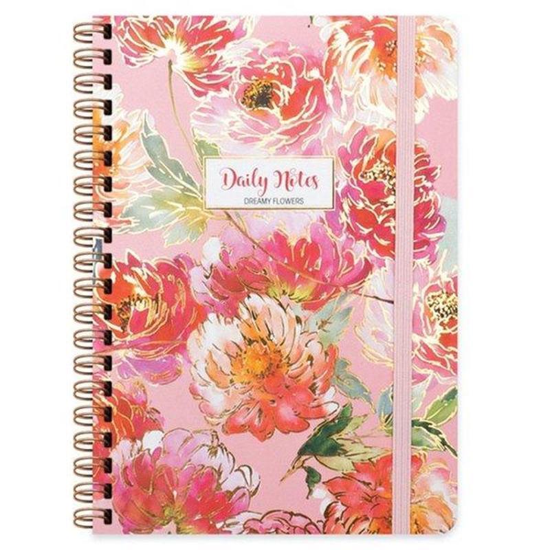 Keskin Color Keskin Color A5 80 Yaprak Çizgili Defter Daily Notes Dreamy Flowers - Alice