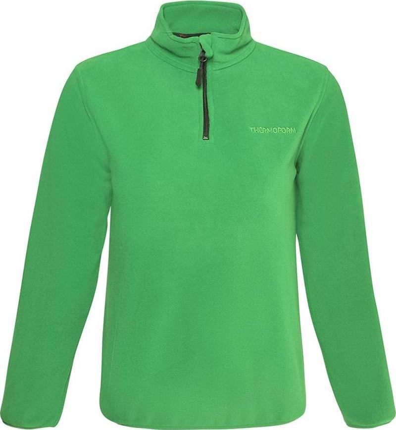 Polarline Çocuk 1/4 Fermuar Sweatshirt YEŞİL