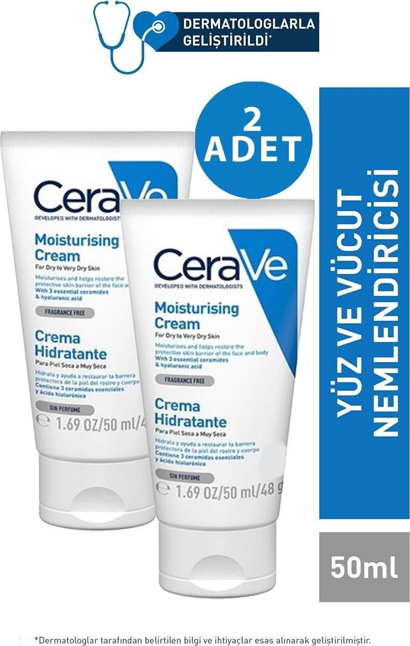 Nemlendirici Krem Kuru ve Çok Kuru Ciltler 50 ml 2 Adet