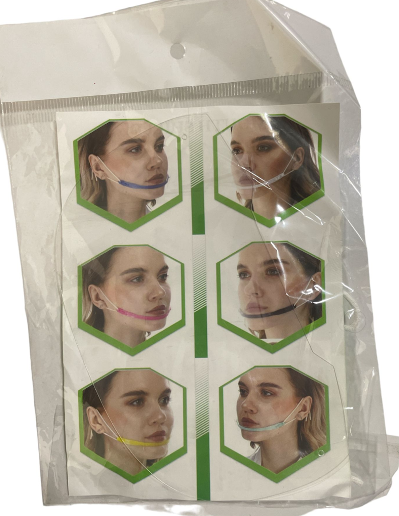 Ms Plastik Korumalı Çene Üstü Maske.