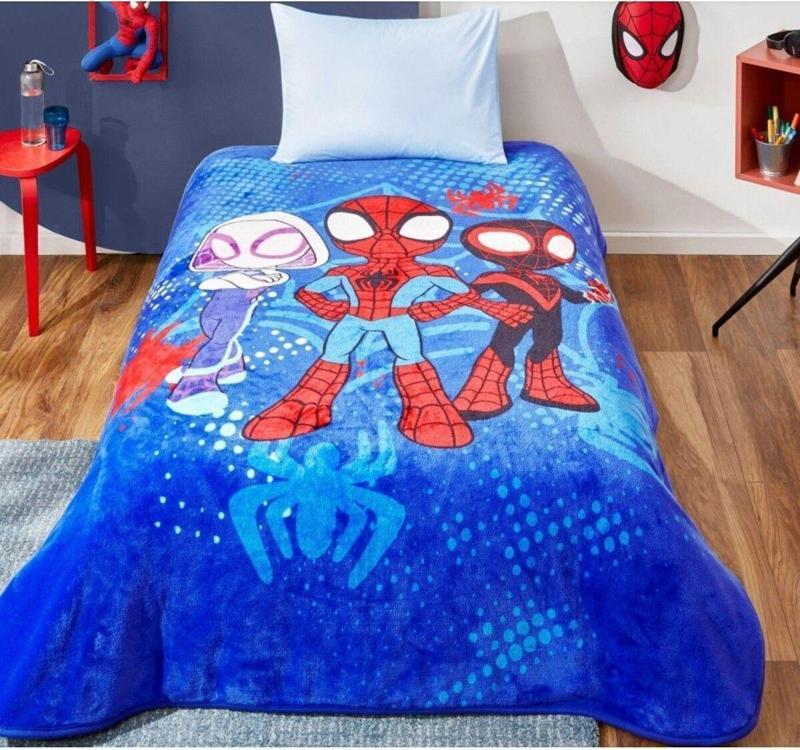 TAÇ Lisanslı Disney Spidey and Friends Tek Kişilik battaniye