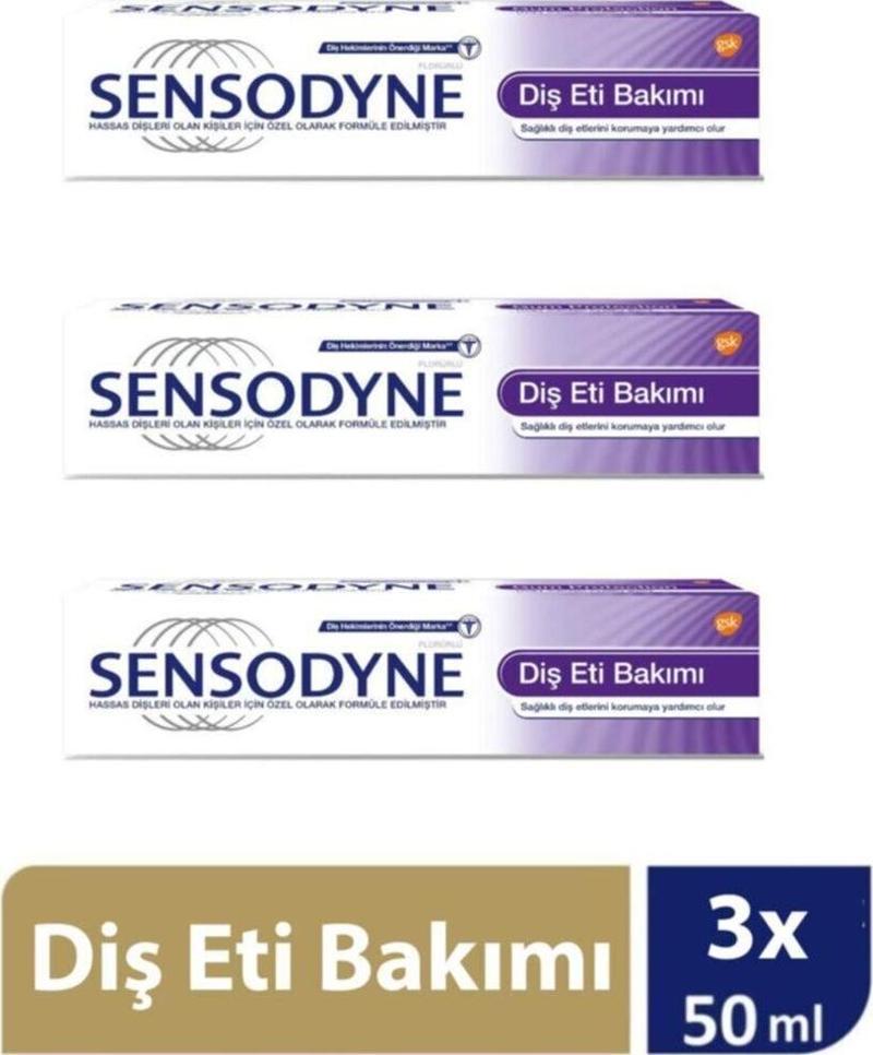 Diş Eti Bakımı Diş Macunu Hassas Dişler Için 50 ml X 3 Lü Paket