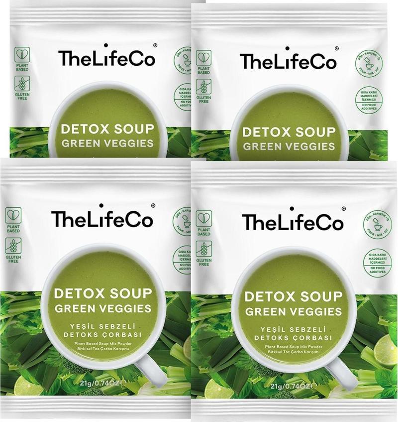 Detox Soup - Hazır Sebzeli Detoks Çorbası Karışımı (Düşük Kalorili, Glutensiz, vegan) x 4