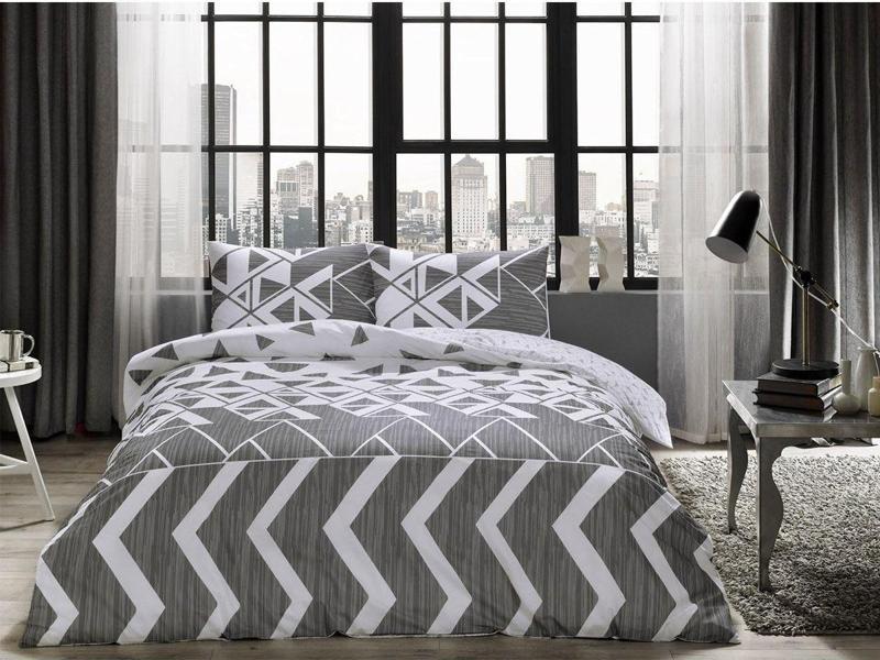 Otto Gri Tek Kişilik Queen Size Ranforce Nevresim Takımı 120 Cm Yataklar Için Nevresim Takımıdır