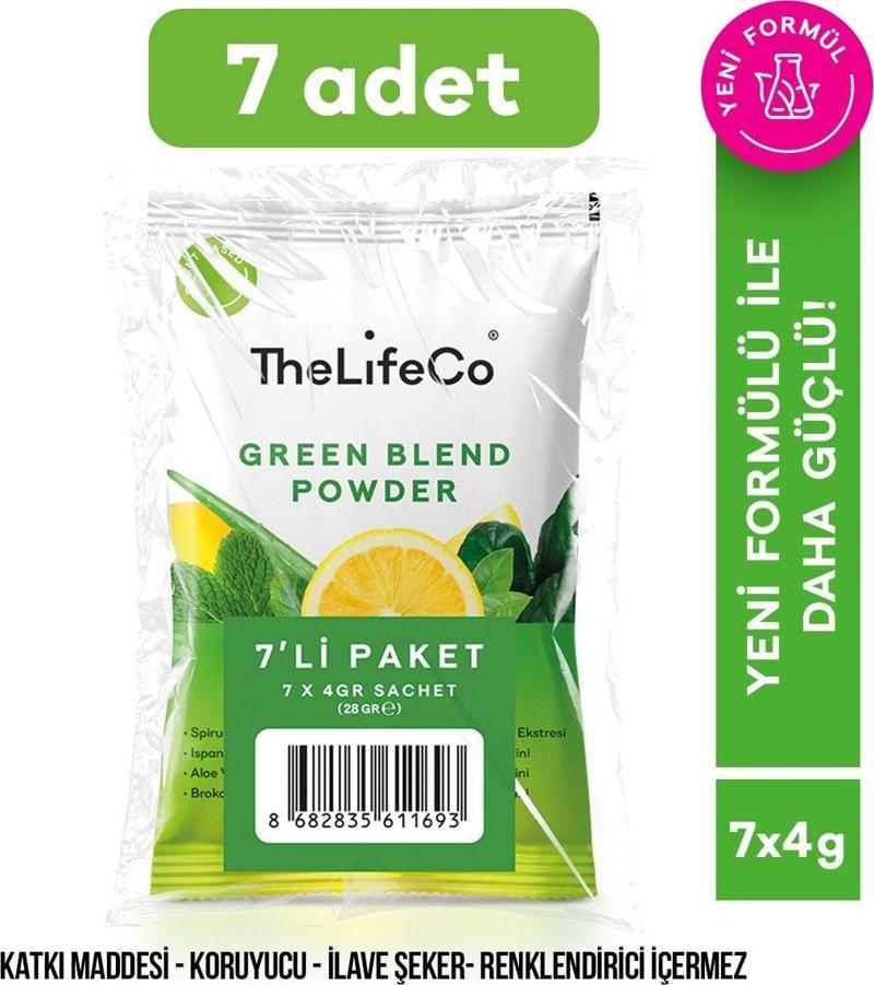 Organik Green Blend - Yeşil Sebzeler İçecek Tozu 4g*7 adet - Şase