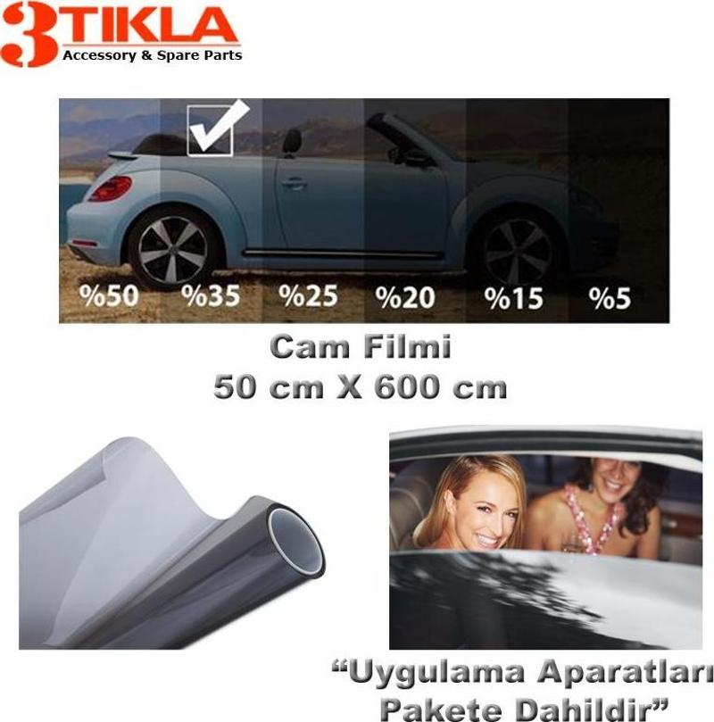 Oto/Ev Cam Filmi 50cmx600cm Light Black