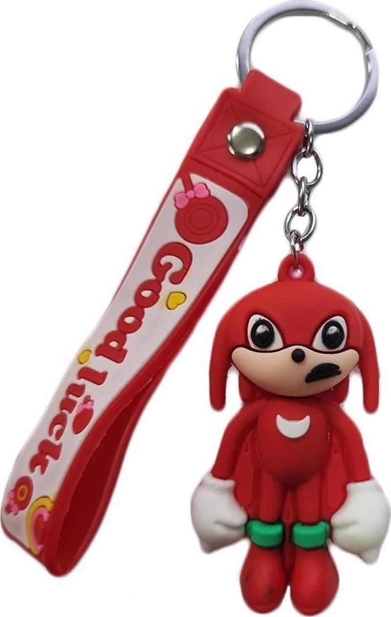 22 cm Silikon Anahtarlık Knuckles Anahtarlık - Sonic Çocuk Anahtarlık