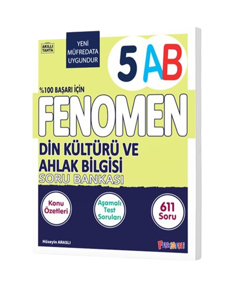 Fenomen Yayınları 5 Sınıf Din Kültürü Ve Ahlak Bilgisi A-B Soru Bankası