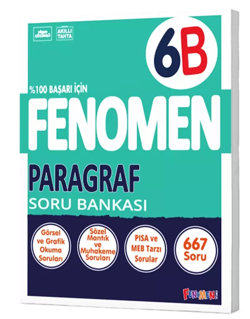 Fenomen Yayınları 6 Sınıf Paragraf B Soru Bankası