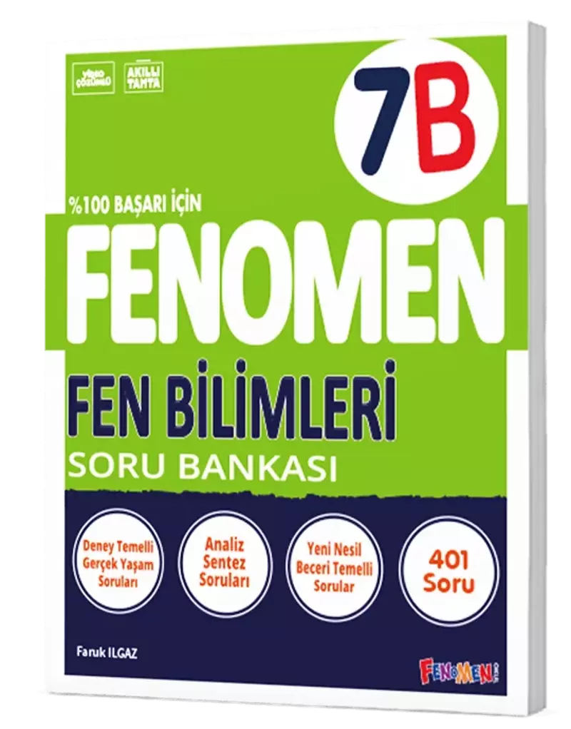 Fenomen Yayınları 7 Sınıf Fen Bilimleri B Soru Bankası