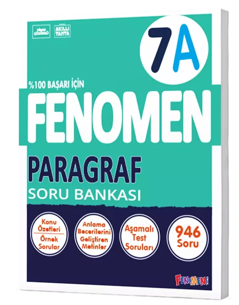 Fenomen Yayınları 7 Sınıf Paragraf A Soru Bankası