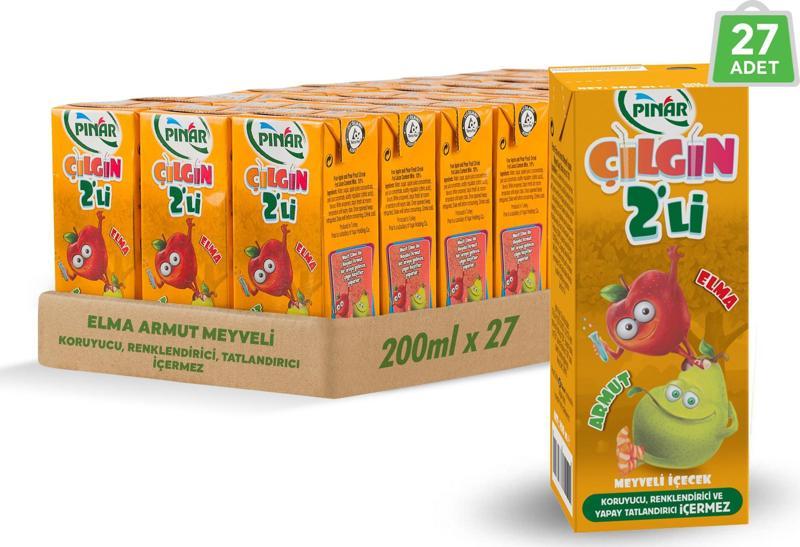 Çılgın İkili Elma Armut 200 ml x 27 Adet