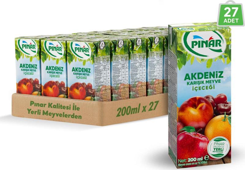 Meyveli İçecek Akdeniz 200 ml x 27 Adet