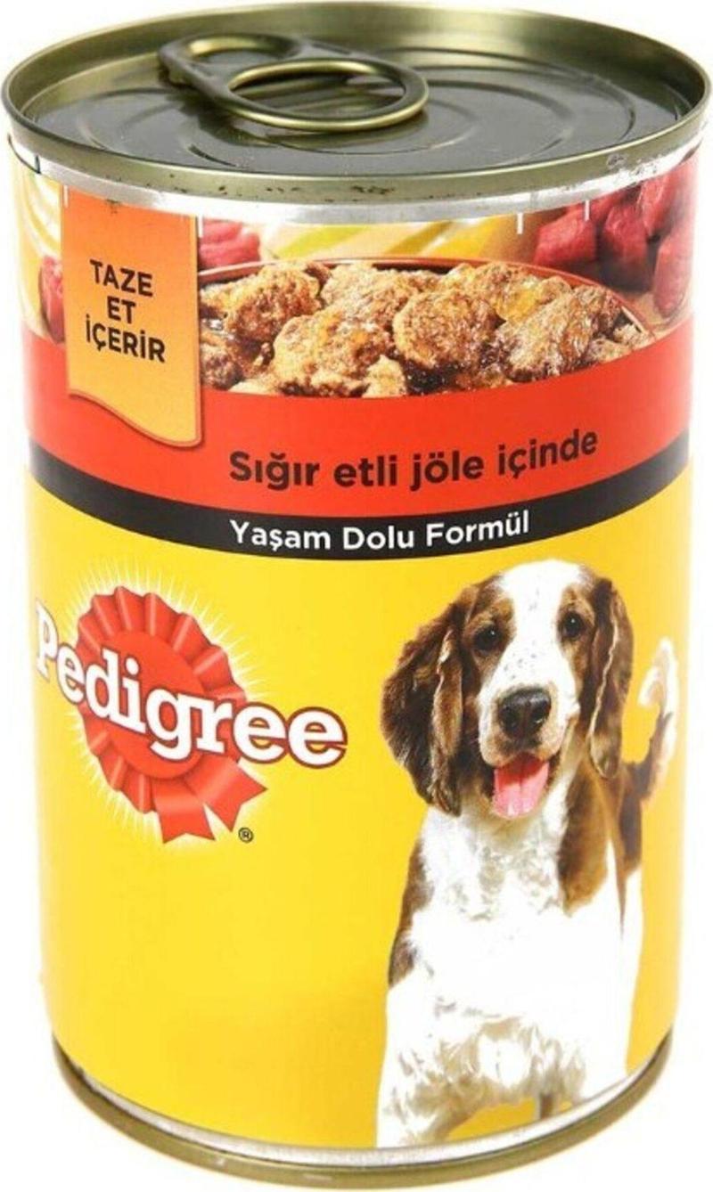 Biftekli Yetişkin Köpek Konserve Yaş Maması 12 X 400 gr