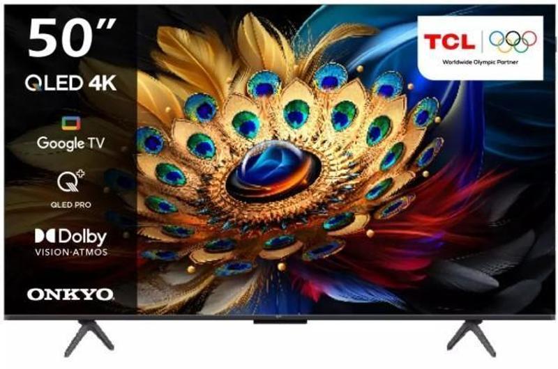 50C655 50" 127 Ekran Uydu Alıcılı 4K Ultra HD Google Smart QLED TV