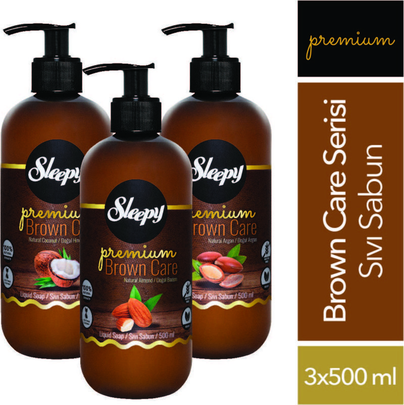 Premium Brown Care Serisi Sıvı Sabun 3x500 ml