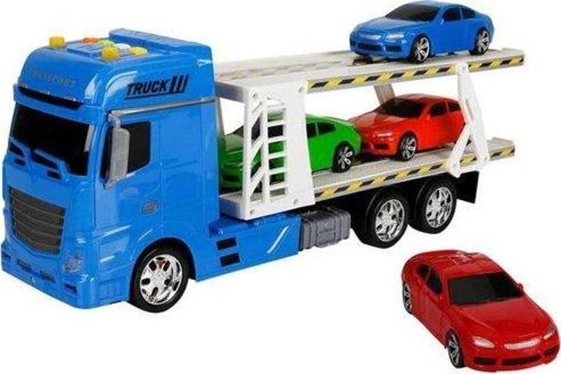 Sürpriz 1:24 Sesli ve Işıklı 2 Katlı Transporter Tır 44 cm