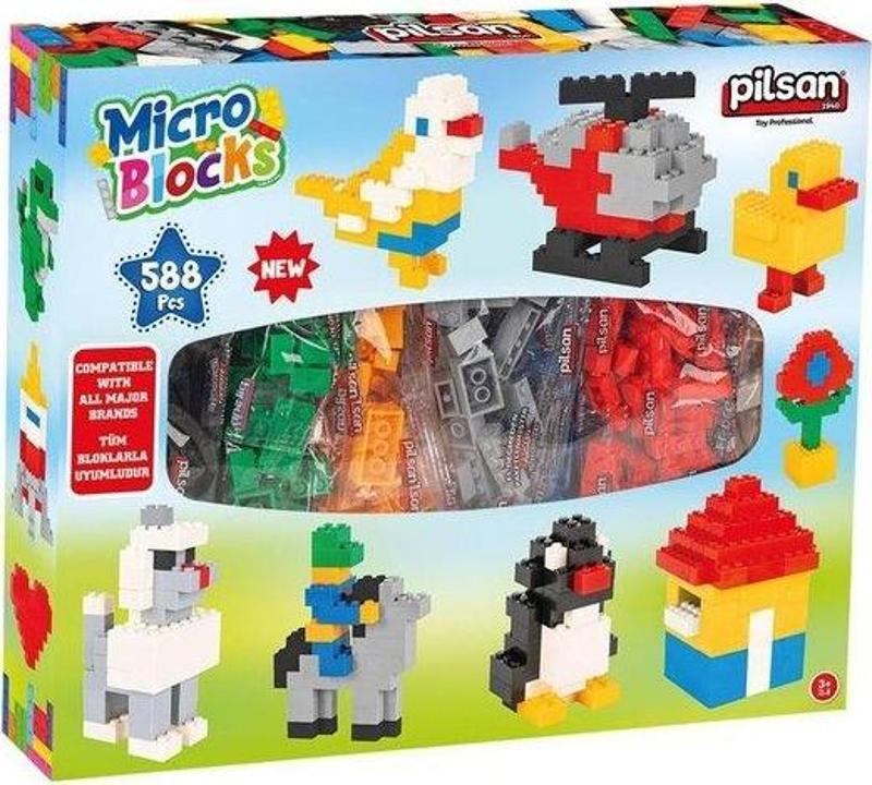 Micro Bloklar 588 Parça Kutulu