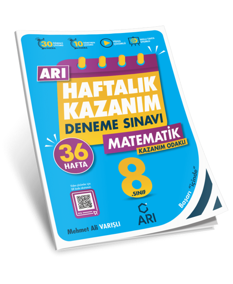 Arı Yayıncılık 8 Sınıf Matematik Arı Haftalık Kazanım Deneme