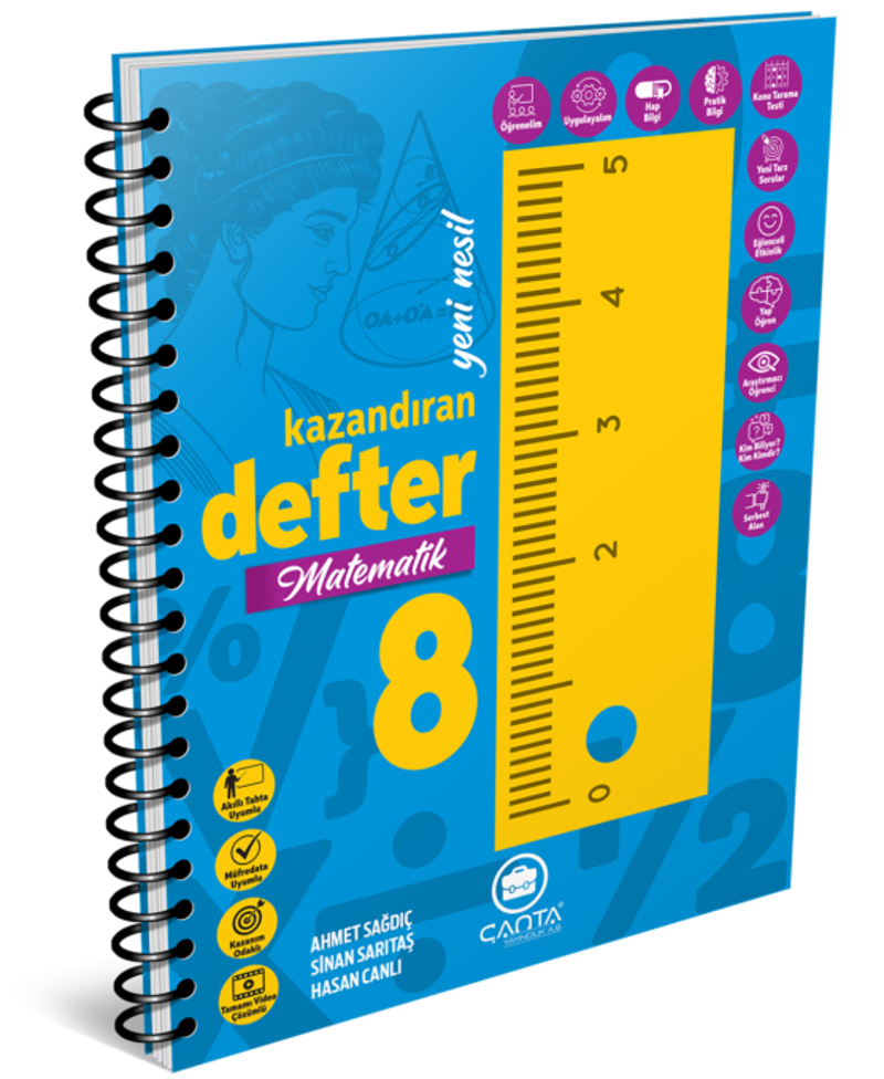 Çanta Yayıncılık 8 Sınıf Matematik Kazandıran Defter LGS