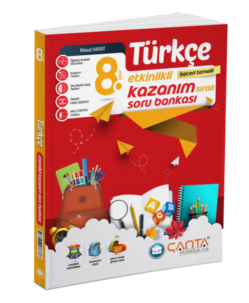 Çanta Yayınları 8 Sınıf Türkçe Etkinlikli Soru Bankası LGS