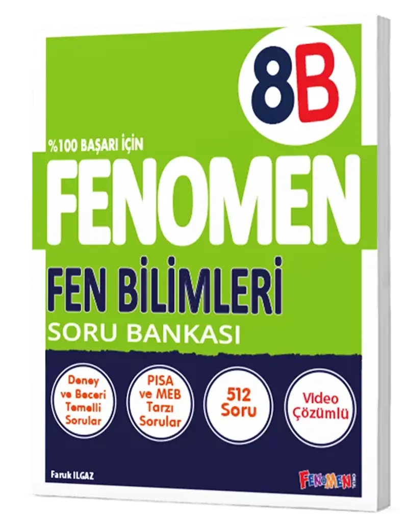 Fenomen Okul 8 Sınıf Fen Bilimleri B Soru Bankası LGS