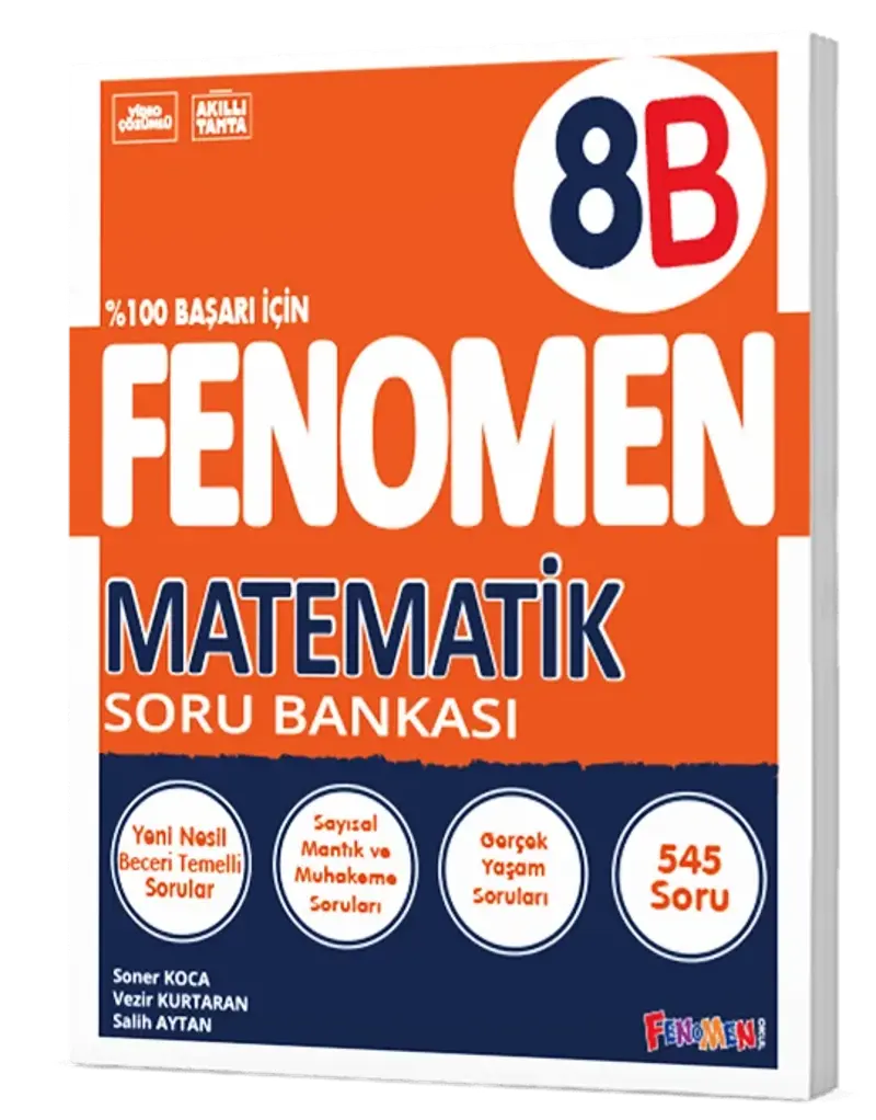 Fenomen Okul 8 Sınıf Matematik B Soru Bankası LGS