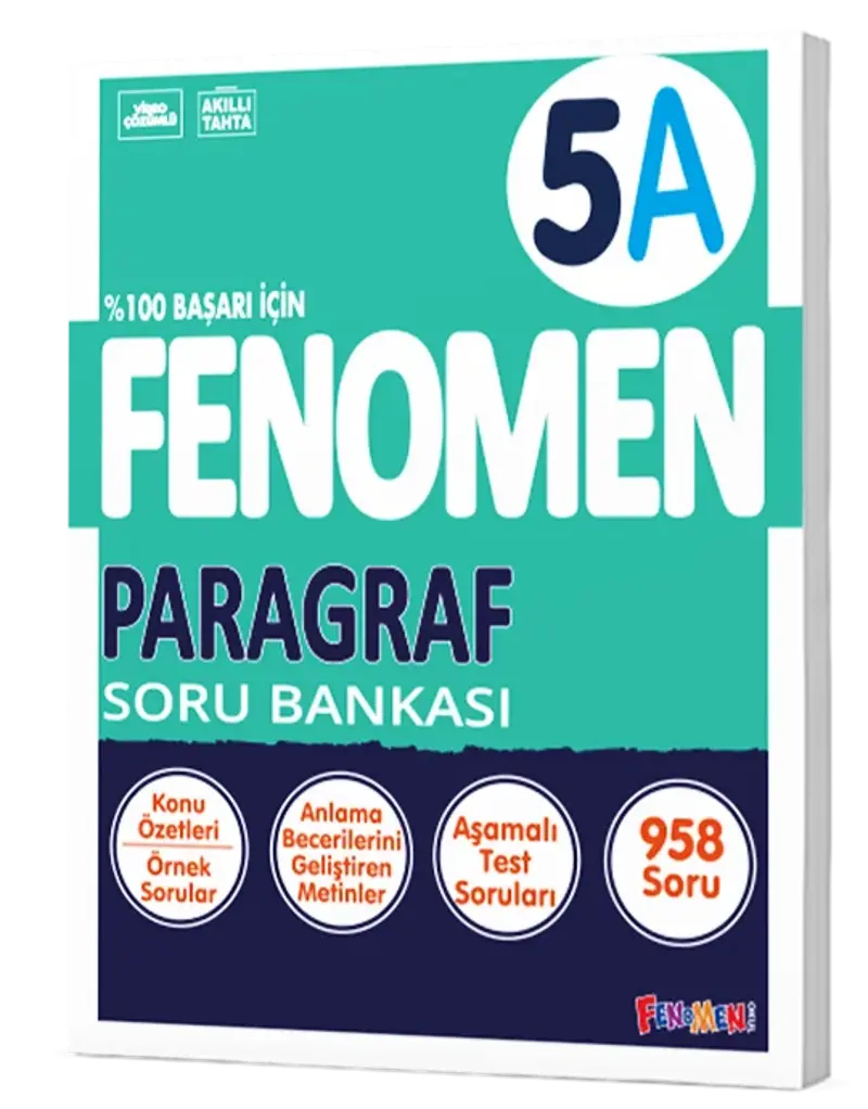 Fenomen Yayınları 5 Sınıf Paragraf A Soru Bankası