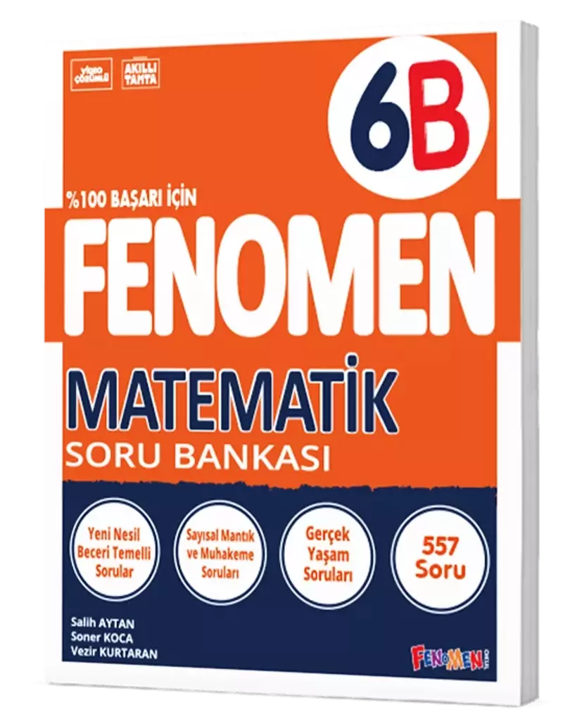 Fenomen Yayınları 6 Sınıf Matematik B Soru Bankası 