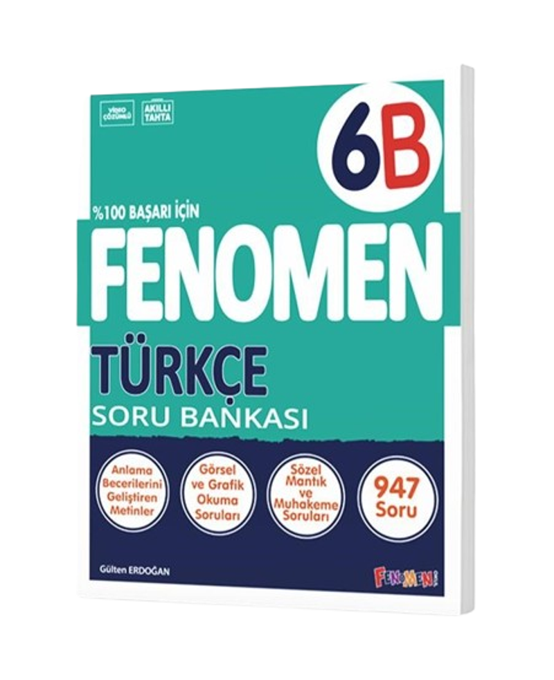 Fenomen Yayınları 6 Sınıf Türkçe B Soru Bankası