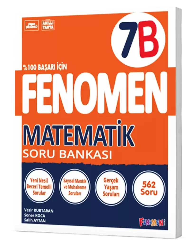 Fenomen Yayınları 7 Sınıf Matematik B Soru Bankası 