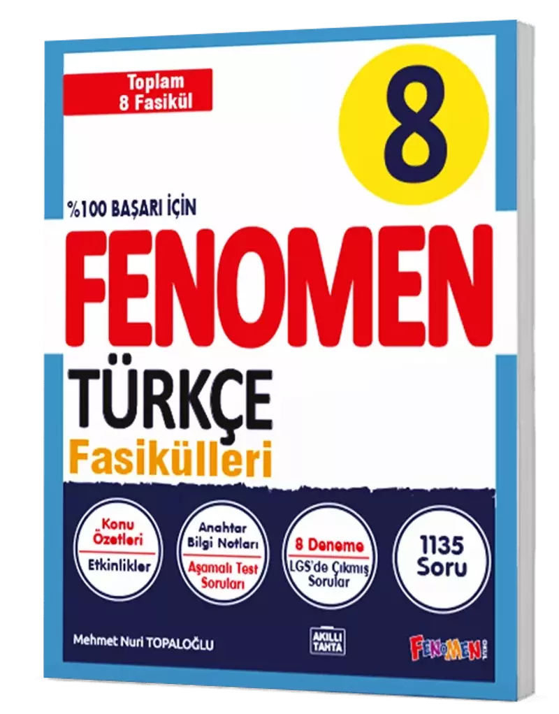 Fenomen Yayınları 8 Sınıf Türkçe Fasikül Seti Fasikülleri 6 Konu