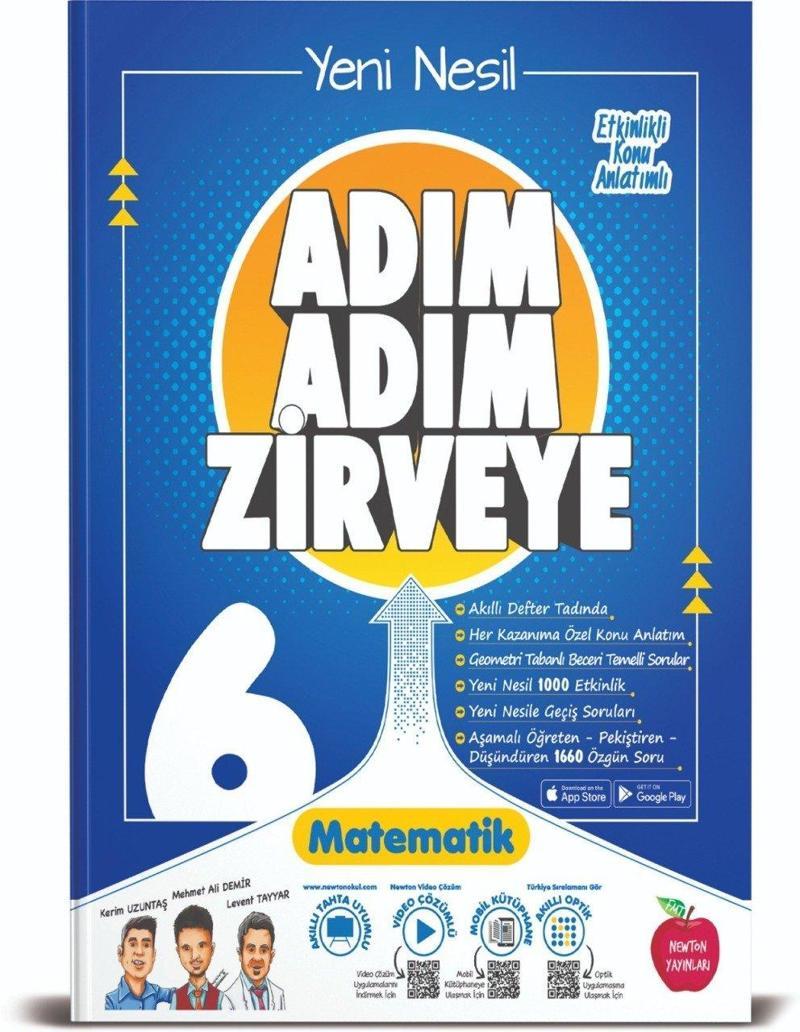 Newton Yayınları 6 Sınıf Matematik Adım Adım Zirveye Soru Bankası 